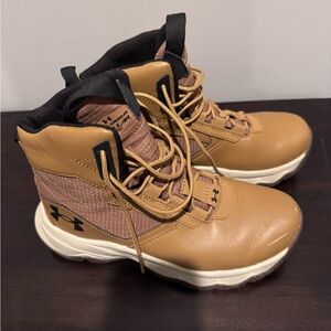 Under Armour Kids Stellar 62 Tan and Black Boots